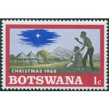 Botswana 1968 1c Christmas SG249 MNH