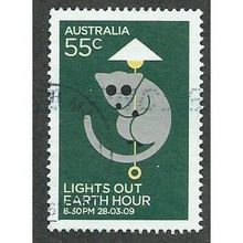 AUS 2009 55c 'EARTH HOUR' FINE USED (EBID34-815)