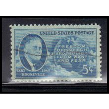 Used 933 5c Franklin Roosevelt Fine KA7950