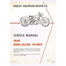 HARLEY-DAVIDSON DUO GLIDE 74 OHV SERVICE MANUAL MOTORCYCLE 140 PAGES IN ENGLISH