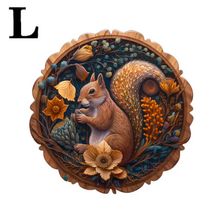 Creative Squirrel Wooden Puzzle - Irregular Animal Shape 3D Puzzle (L)