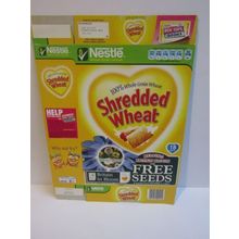 Nestle 2006 Shredded Wheat Cereal Box SUTTONS Free Seed CHRYSANTHEMUM