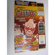 Weetabix Weetos 1999 Cereal Box Crayola Colouring Pens 500g Box only