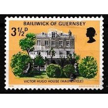 Guernsey 1975 3.1/2 Victor Hugo House SG 126 Fine Used