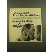 1965 National Car Rental Ad - He's Henpecked