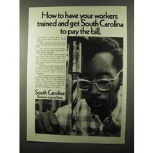 1971 South Carolina Development Board Ad - Pay the Bill