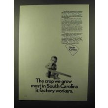 1971 South Carolina Development Board Ad - The Crop