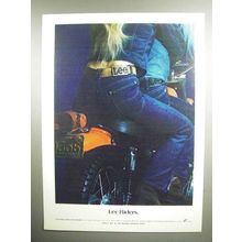 1972 Lee Riders Jeans Ad - Motorcycle