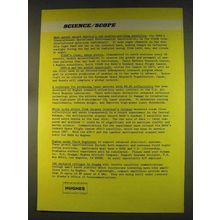 1976 Hughes Aircraft Ad - Weather-Watching Satellite