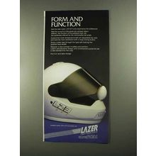 1988 Lazer LZ3-GTI Helmet Ad - Form and Function