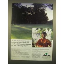 1988 Lebanon Country Club Turf Products Ad - Took Me Seven Years