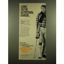 1988 Hoffman-La Roche Berocca Plus Ad - Surgical Patient