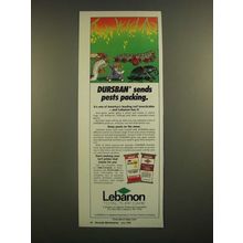 1988 Lebanon Dursban Ad - Sends Pests Packing