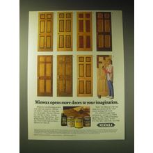 1989 Minwax Stains Ad - Minwax opens more doors to your imagination