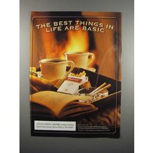2001 Basic Cigarette Ad - The Best Things in Life