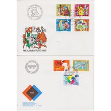 SCHWEIZ SWITZERLAND [1985] Jahr ex ( FDC )