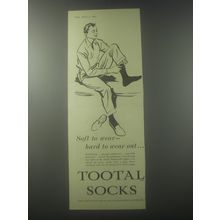 1954 Tootal Socks Advertisement - Soft to wear