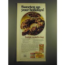 1973 Borden's Milk and Nestle Chocolate Ad - Sweeten up your holidays!