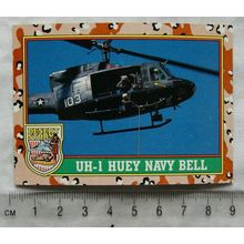 1991 Topps Desert Storm No. 13 UH-1 Huey Navy Bell
