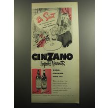1951 Cinzano Vermouth Ad - Be Smart for the perfect cocktail