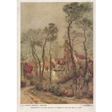 JC Cazin Victorian France in 1840 Toronto Painting Postcard