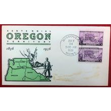 ZAYIX 1936 Linprint FDC Missoula Cancel 783-11a - Oregon Territory 010522SM135