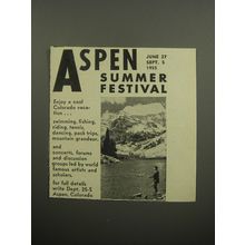 1955 Aspen Colorado Advertisement - Aspen Summer festival