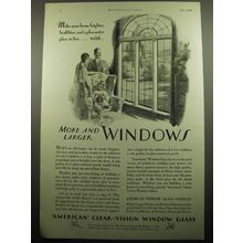 1928 American Window Glass Company Ad - Make your home brighter, healthier