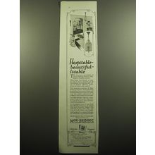 1928 Moe-Bridges Lighting Ad - Hospitable - beautiful - livable
