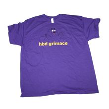 McDonalds Characters Grimace Crew Exclusive Unisex T-Shirt Size XL Purple 2023