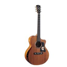 Merida Venus Solid Koa top Grand Concert Cutaway acoustic guitar Neck