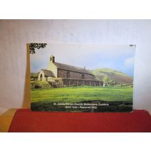 ST JAMES PARISH CHURCH, BUTTERMERE, CUMBRIA unused vintage postcard. =