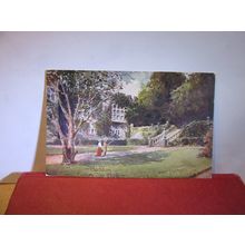 HADDON HALL, Derbyshire used antique postcard by Bernard P Hall & Co. 1905 pm =