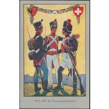 1814, La Suisse Accueille Genève, 1914 - CPA