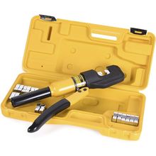 10 Tons Hydraulic Crimping Tool Battery Cable Lug Terminal Crimper with 9 Pairs