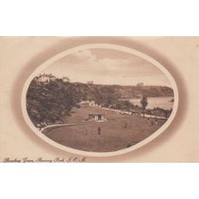 EC982 RAMSEY PARL. BOWLING GREEN . PRINTED POSTCARD