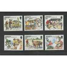 Jersey 572-577, 1991 Overseas Aid, VF, MNH (GB505)