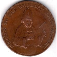 Great Britain. Exeter Halfpenny 1792 cleaned. dy20918