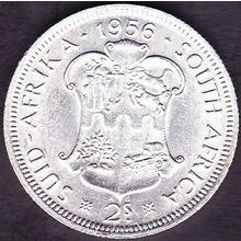 1956 South Africa 1 Florin (2 Shillings) Silver Coin