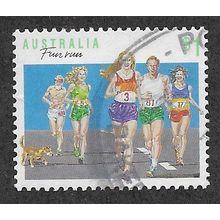 AUS 1989 $1.00 'SPORTS - FUN RUN (P14 X 15)' FINE USED (EBID66-568)