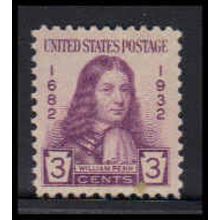 724 3c William Penn Fine MNH O3377