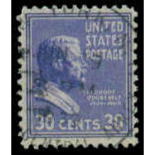 Used 830 30c Theodore Roosevelt Barely Clears M08148