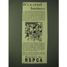 1955 RSPCA Royal Society for the Prevention of Cruelty to Animals Ad