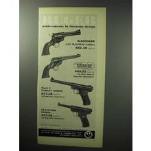 1955 Ruger Gun Ad - Blackhawk; Single-Six Revolver +