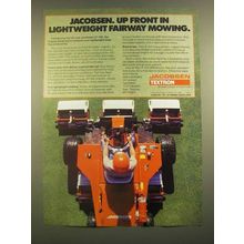 1988 Jacobsen Textron LF-100 5 Gang Mower Ad - Up Front