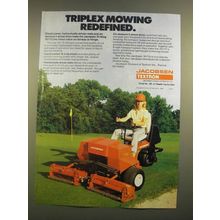 1988 Jacobsen Textron 1671D Mower Ad - Triplex Mowing Redifined