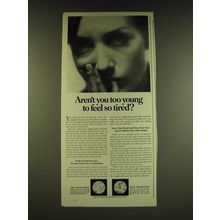 1966 Geritol Medicine Ad - Aren't you too young to feel so tired?