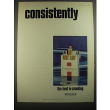 1967 W.D. & H.O. Wills Embassy Cigarettes Ad - Consistently the best in smoking