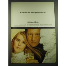 1968 Old Grand-Dad Bourbon Ad - What's the new generation coming to?