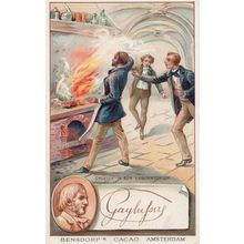 Joseph Gay Lussac Chemist Printed Signed Bendorps Postcard Antique Trade Card